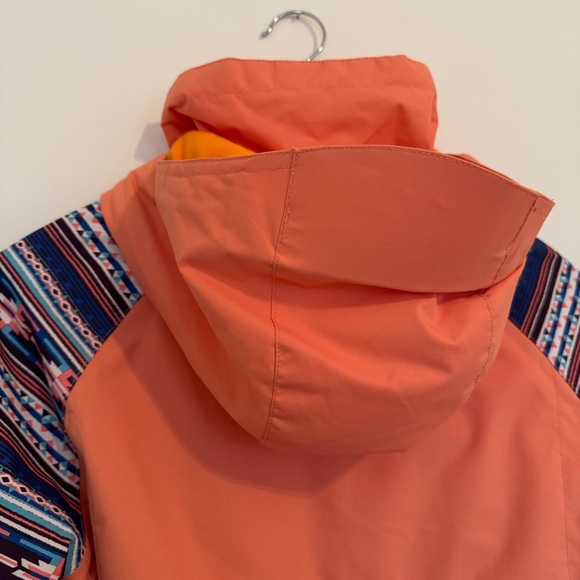 PWDR Room Jacket in Orange/Coral in Geometric Pattern - Picture 9 of 10